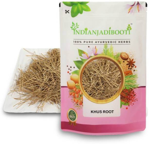 IndianJadiBooti Pure Khas Root- Khus Jad - Ushira - Vetiver Roots, 400 Grams