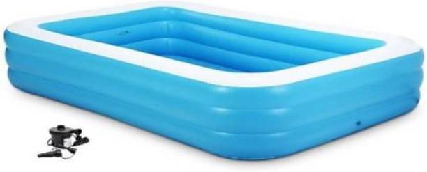YOUNG STAR (IMPORTED*IND-2)FOR YOURS FAMILY STARS ,PREMIUM (XXXX*IND *3) JUMBO PREMIUM 10 FEETS(3.05m) and LENGTH AND 6 FEETS(1.83m) WIDTH ,HEIGHT-56CM,3 LAYERS FULL FAMILY SIZE RECTANGULAR WATER BATH SWIMMING POOL FOR KIDS AND ADULTS . BEST SELLER ,PEOPLE CHOICE 10FEETS JUMBO FAMILY WATER SWIMMING POOL FOR ALL AGE GROUP FAMILY MEMBERS. Inflatable Swimming Pool WITH electric air pump (Blue) Inflatable Swimming Pool, Inflatable Toy Pump Inflatable Swimming Pool, Inflatable Toy Pump