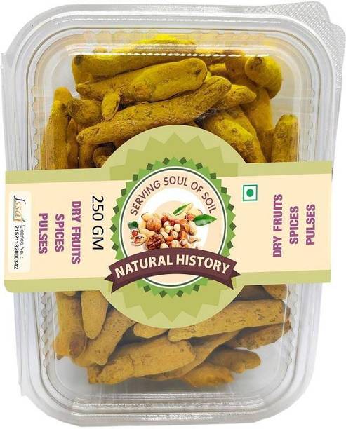 natural history Brand - Dried Turmeric Sticks (Haldi), 250 gm (Pack Of 1 )