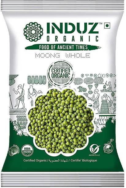 INDUZ ORGANICS Organic Moong Dal (Whole)