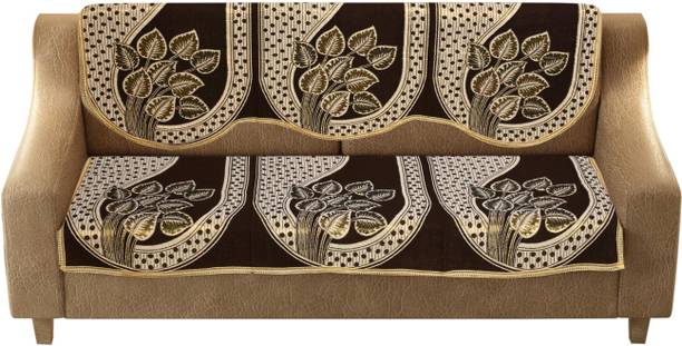 AK डेकॉर कॉटन फ्लोरल सोफा कवर