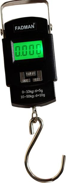 FADMAN 50 kg Portable Hook Digital Type Led Screen Luggage Mini Pocket Weighing Scale With 2 AAA cells Weighing Scale