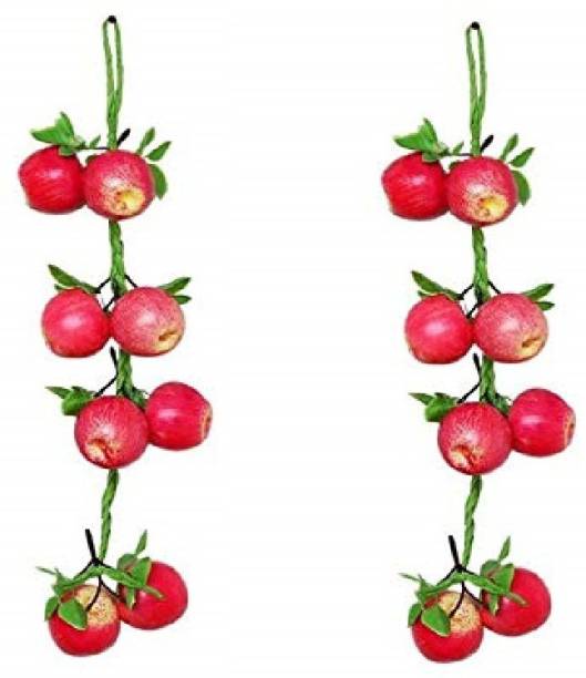 snehatrends Artificial Red Apple Fruit for Decorate Kitchen Wall Hanging and Parties Restaurants Table Centerpiece Décor Set of 2 String Artificial Fruit (Set of 2 String) Artificial Fruit
