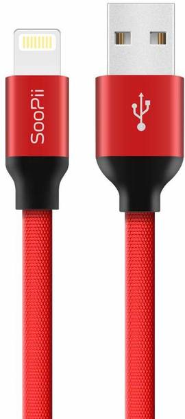Soopii Lightning Cable 1 m Woven cloth Premium original Flat Cloth