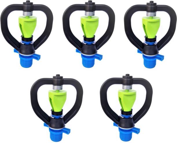 TWENOZ Mini Butterfly Water Sprinkler for Garden Agriculture Irrigation Lawn Pipes Poultry Farm Use, Male Thread 1/2( 0 to 70 ltr 360degree flow) 1 L Hose-end Sprayer