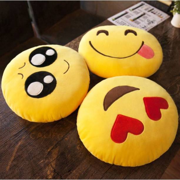 kihome Smiley Cushion Microfibre Smiley Cushion Pack of 3