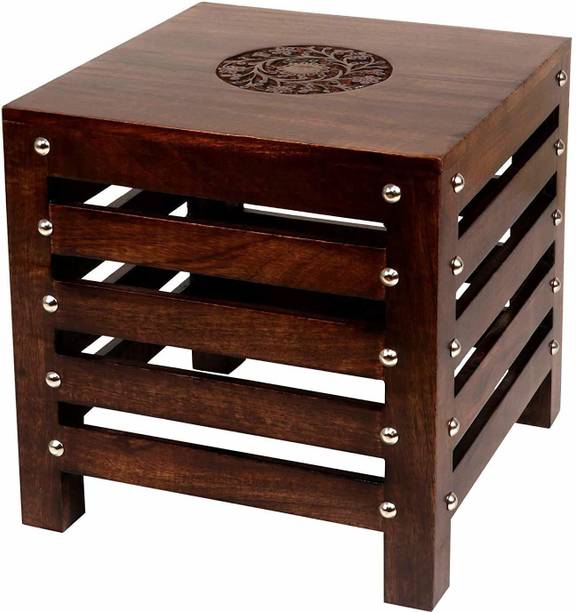 Smarts collection Wooden Stool for Living Room | Side Stool | Table for Bedroom | Stool for- Dressing Table, Bedside, Home, Office, Balcony | Bar Stool | Side Stool | Coffee Table Metal Side Table