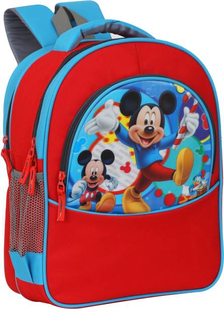 bayo Mickey Mouse Pre-School 31cm For Nursery (LKG/UKG/1st std) School Bag Waterproof School Bag