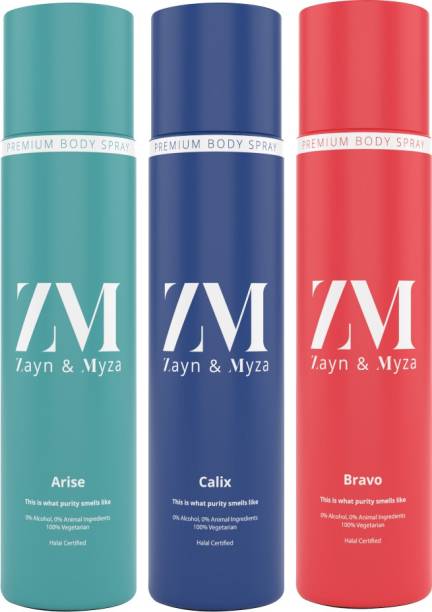 ZM Zayn & Myza Arise, Calix, Bravo No Alcohol Body Spra...