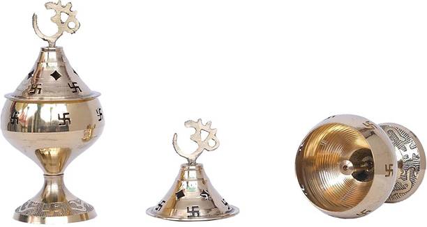 Handicraft Hub Brass (Pack of 2) Table Diya Set