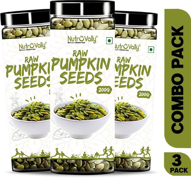 NutroVally Raw Pumpkin Seeds Loaded with Fibre and Protein Rich Superfood for Boost Immunity seed Pumpkin Seeds