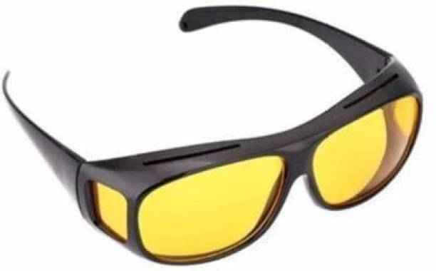 BAHISHT Night vision HD glass Driving Biking, cycling Anti Glare Goggles Cycling Goggles Cycling Goggles