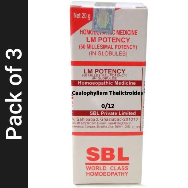 SBL Caulophyllum Thalictroides 0/12 LM Globules