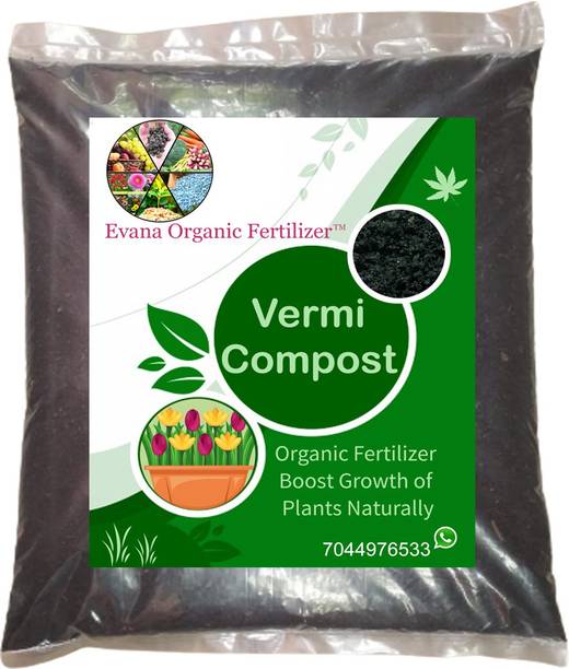 Evana Organic Fertilizer Enriched VermiCompost Compost for Gardening Plants || Natural Pure and Organic Manure Fertilizer
