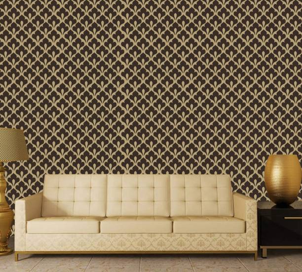 Arhat Damask Wallpaper Concept ASR-E716 Glossy PVC Resuable Wall Stencils (Size: 14X18 inches) Stencil