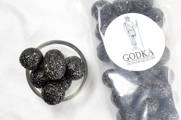 Godka Black Sesame Seed ladoo(Organic Home Made Till Ladoo)/Black Till Ldoo Pouch