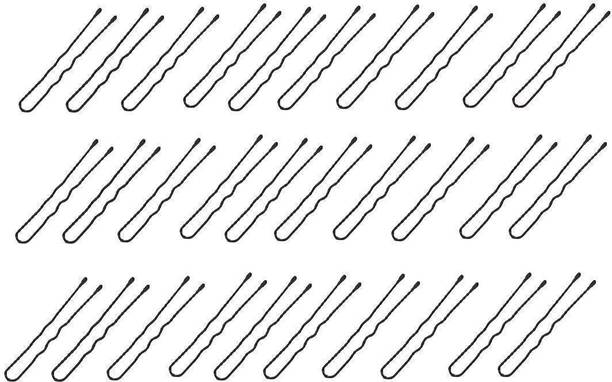tvishka 50 pcs Curved U Shape For Bun juda Bobby Hairpin, Styling Accessories for Girls & Women Hair Pin Hair Pin