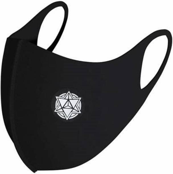 Jigyaasaa Skuba black merkaba 2pc Reusable, Washable Cloth Mask