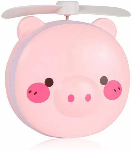 NKL Mirrors LED Lights Cute Animal Cosmetic Mirror Ring Flash Light with USB Mini Fan Portable Light Makeup Mirror USB Charging Handheld Pocket USB Rechargeable Fan Makeup Mirrors LED Lights Cute Animal Cosmetic Mirror Ring Flash Ring Flash
