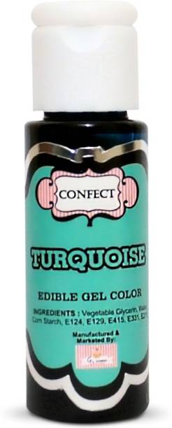 Confect Turquoise Edible Food Gel Color 36 GMS for Icing & Cake Decorating Green