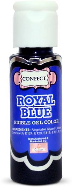 Confect Royal Blue Edible Food Gel Color 36 GMS for Icing & Cake Decorating Blue