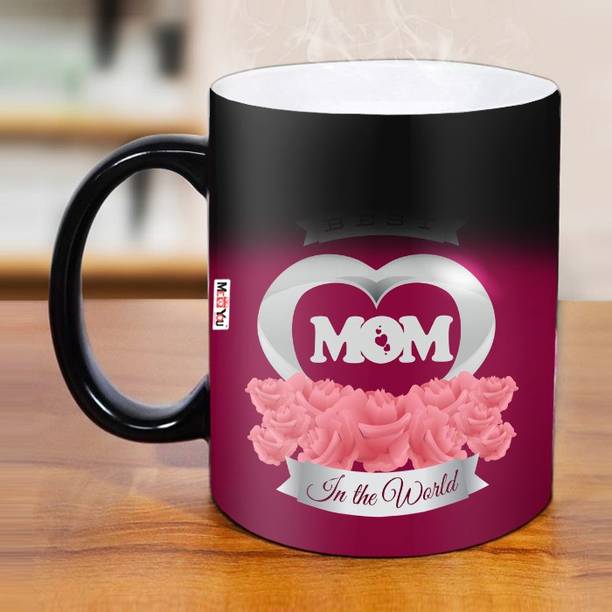ME&YOU Surprise Gift for Mom| Best Mom In The World Printed Magic| Mother's Day Gift Ceramic Coffee Mug