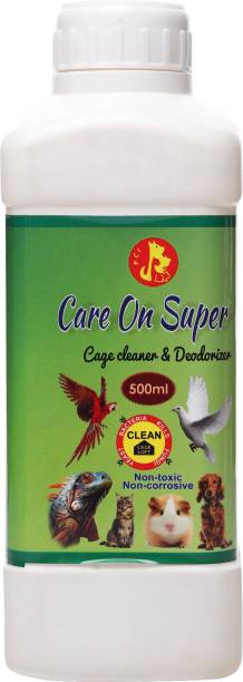 Pet Care International (PCI) Care on Super || Cage Cleaner, Disinfectant || Provide Healthy & Clean Cage to Birds, Dog, Cat, Hamster, Rabbit, Guinea Pig, Reptiles, Iguana || 500ml Pet Health Supplements