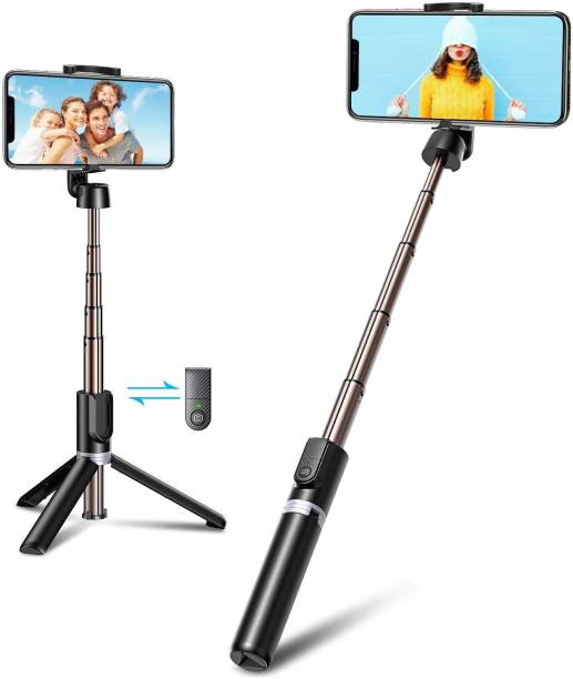 JECOOL Bluetooth Extendable Selfie Stick with Tripod Stand Tripod