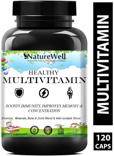 Naturewell Multivitamin Tablets for Men and Women with Probiotics (120)White