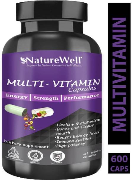Naturewell Multivitamin, Multiminerals, antioxidants for health, Nutrition (600N) Purple
