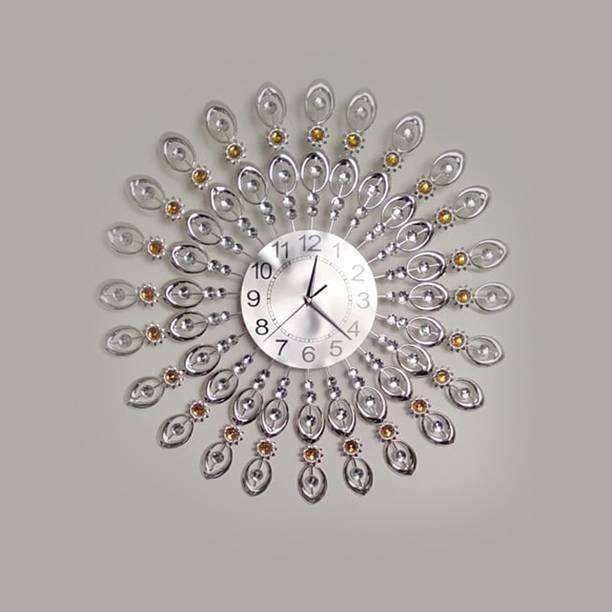 Wood Wall Clocks At Best S In India Flipkart Com Wood Wall Clocks, Grey Framed Mirrored Wall Clock 68cm