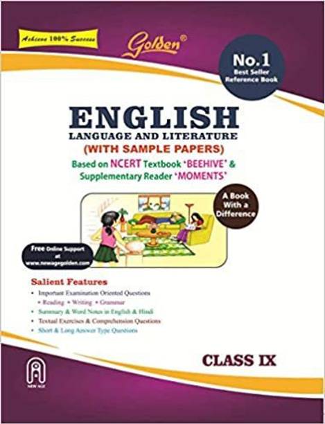 Golden English Language And Literature: (With Sample Papers) A Book With A Differene For Class- 9 (For 2022 Final Exams)