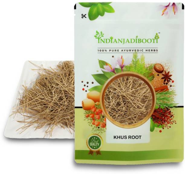 IndianJadiBooti Pure Khas Root- Khus Jad - Ushira - Vetiver Roots 250 Grams