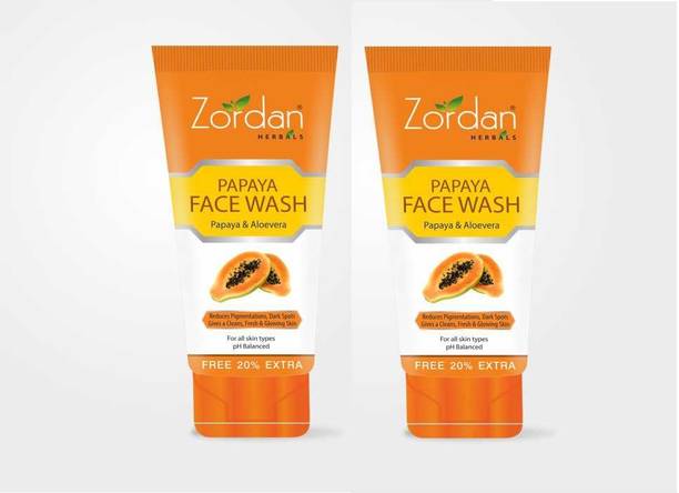 ZORDAN Papaya  (Pack of 2) Face Wash