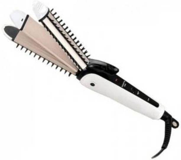 Moonlight NHC-8890 3in1 Hair Straightener Specially For Girls(Hair Straightener, Hair Crimper ,Hair Curler ) Hair Styler