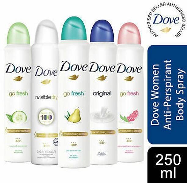 DOVE Deodorant Collection 250 ml x 5 pc (Big Size) MADE IN UK Body Spray  -  For Women