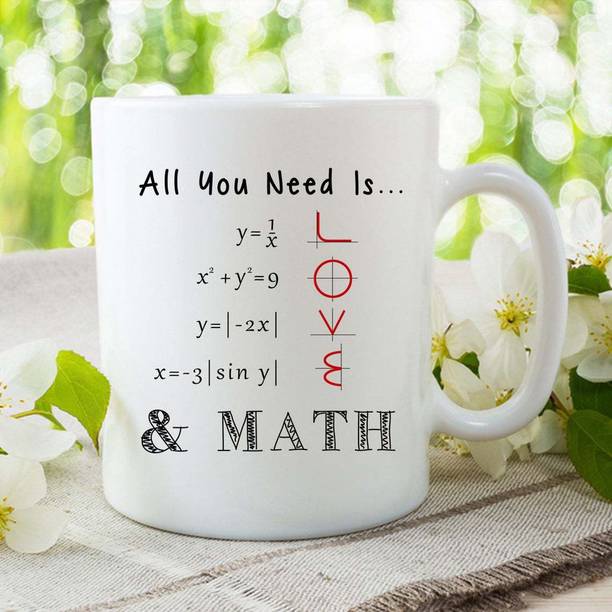 JAIPURART All You Need Is Love & Math सिरेमिक मग