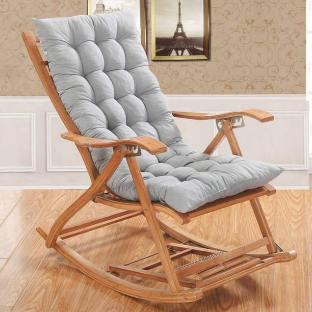 Kaashvi Microfibre Chair Pad Pack of 1 Solid