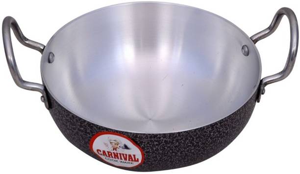 Carnival कार्निवल कोटिंग कढ़ाई 1.5 LTR इंडक्शन बेस्ड (PURE वर्जिन एल्यूमीनियम) कढ़ाही 19 cm