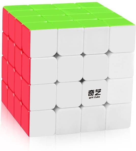 D ETERNAL Qiyi 4x4 Speed Cube Stickerless Qiyuan S 4x4x4 Magic Cube Puzzle Brain Teaser Toys Gifts for Kids Adults Challenge  (1 Pieces)