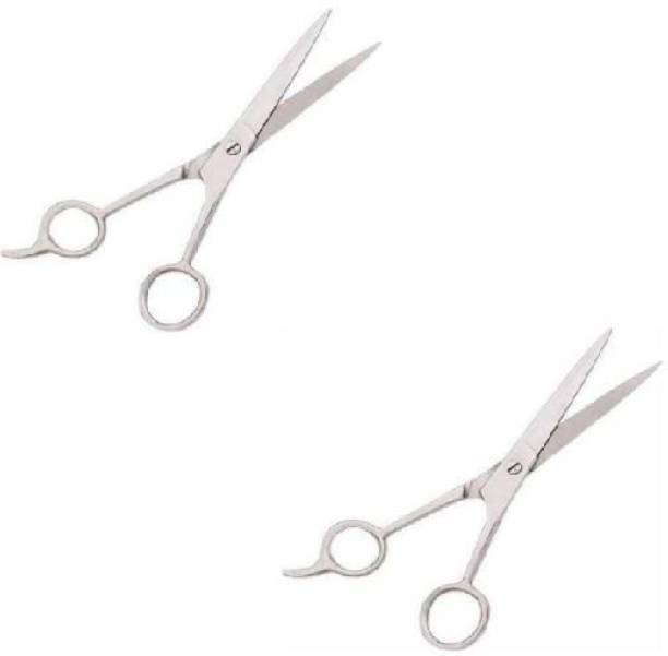 SBTs Barber Hair Cutting Scissors/Shears (6.5-Inches) - Ice Tempered Stainless Steel Reinforced, Stainless Steel Blade Scissor for Hair Cutting / Office use Scissor (PACK OF 2) New Scissors