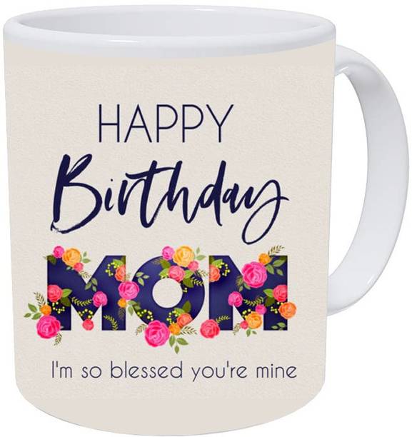 blinkNshop Happy Birthday Mom Printed Ceramic Ceramic Coffee Mug