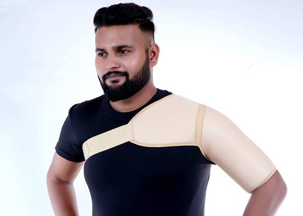 Lector Shoulder Brace Wrap for Joint Orthosis Arm Pain Relief Shoulder Support BEIGE Left Shoulder Support
