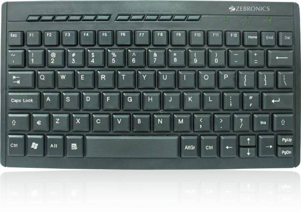 ZEBRONICS ZEB-K04 Mini Multimedia Wired USB Multi-device Keyboard