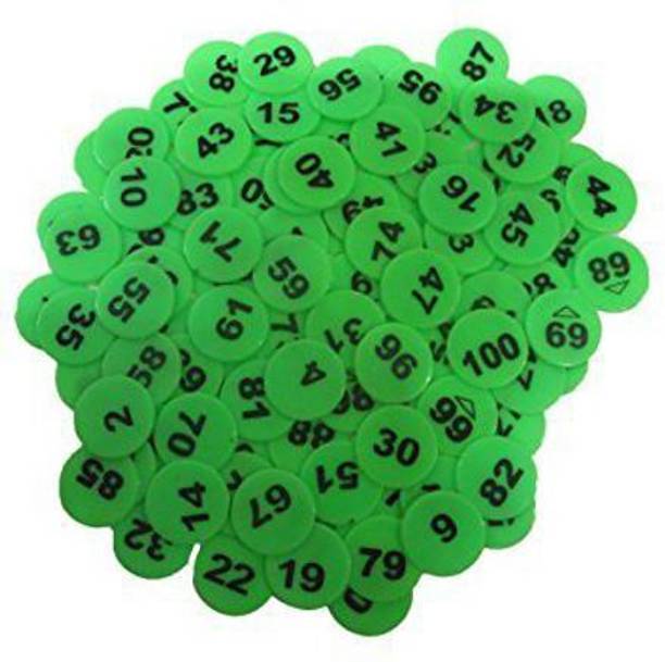 Royals Plastic Numerical Token/Coins Pack of 1 to 100