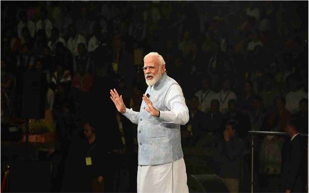 Narendra Modi Wall Poster For Room With Gloss Lamination M12 Paper Print