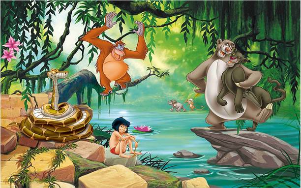 Mowgli The Jungle Book Wall Poster For Room With Gloss Lamination M31 Paper Print
