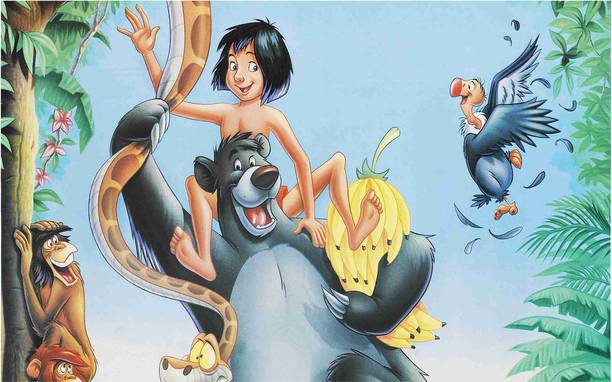 Mowgli The Jungle Book Wall Poster For Room With Gloss Lamination M27 Paper Print