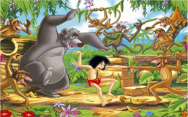 Mowgli The Jungle Book Wall Poster For Room With Gloss Lamination M13 Paper Print