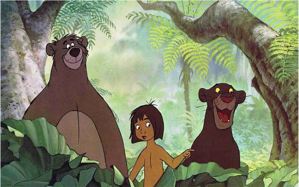 Mowgli The Jungle Book Wall Poster For Room With Gloss Lamination M26 Paper Print